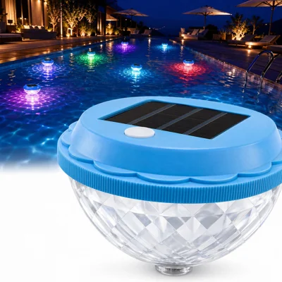 Solar Floating Pool Light LED Raindrop IP67 Waterproof 7-Color Pond Fountain Light for Garden