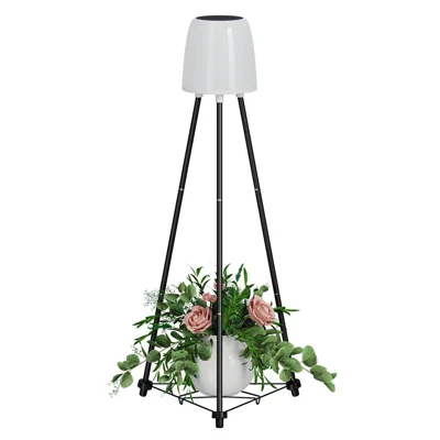 YH2401 Outdoor Solar Lights with Plant Stands Waterproof Garden Balcony Decorative Lamp
