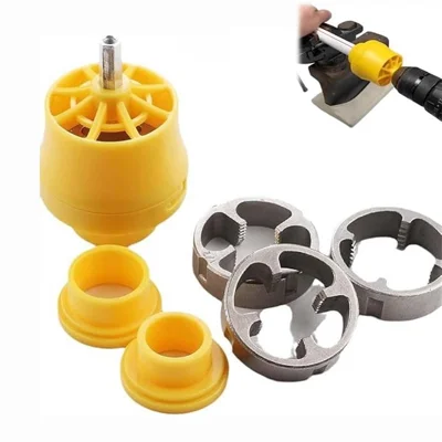 6Pcs Electric Drill Pipe Threading Tool Set PPR Water Pipe Home Plumbing DIY Dies
