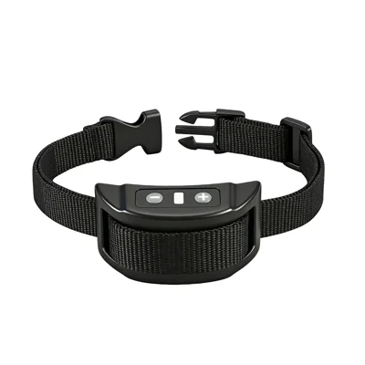 Collier anti-aboi IP68 étanche, dispositif d'éducation pour chien rechargeable avec modes sonore et statique - 853B/Noir