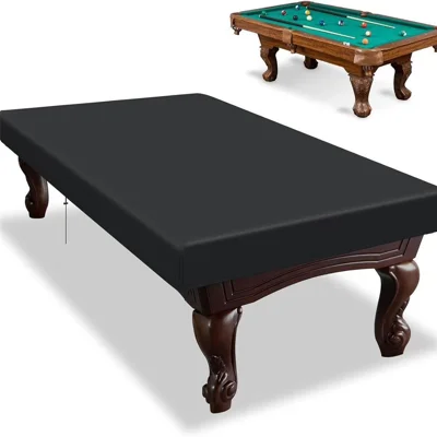 215x125x14cm 210D Oxford Billiard Table Cover Waterproof Dustproof UV Protection Outdoor Cover for Pool Table - Black