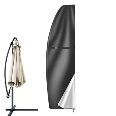 205 cm Kastenspannmarkisenhülle 210D Oxford-Stoff wasserdicht Markisenhülle – Schwarz