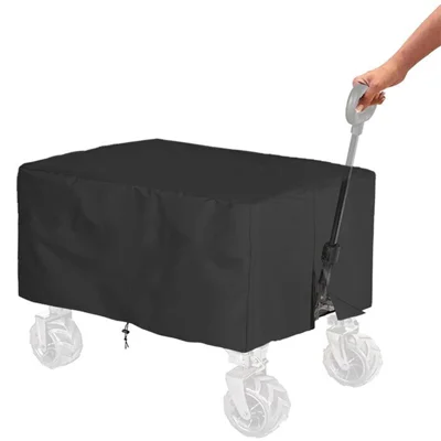 Coprivolante pieghevole 137x56x61 cm in tessuto Oxford 210D, impermeabile, antipolvere e protezione UV - Nero