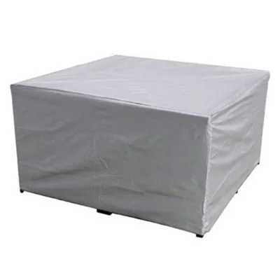 115x115x70CM Waterproof Oxford Cloth Table Chair Cover for Outdoor Patio - Silver