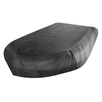 Waterproof 330x165x46cm Boat Cover Drawstring Closure Oxford Cloth Protector for Kayak - Black