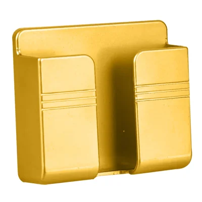 Wall Charger Holder Mobile Phone Hanging Stand Mount Bracket Multifunctional Hanger Shelf Home Storage Organization Tool - Yellow
