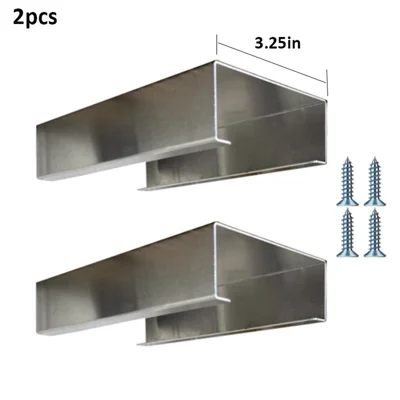 2Pcs Mason Jar Organizer Under Cabinet Mason Spice Jar Hanger Metal Storage Rack - Regular