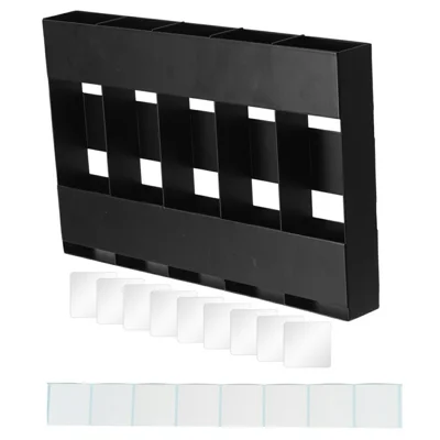YH016-1 5 Slots Metal Straw Dispenser Organizer Rack Space Saving Kitchen Storage Shelf (Without Soft Magnetic Sheet)