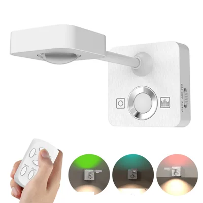 Remote Control Wall Art LED Spotlight for Paintings USB Rechargeable Dimmable Colorful Ambient Light