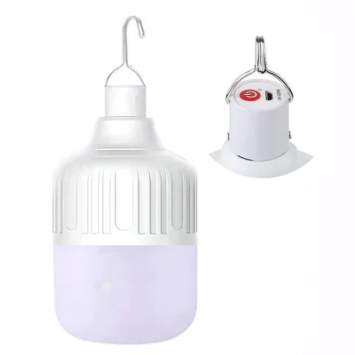 Linterna de Camping Exterior 20 W 60 mm 5 Modos Recargable USB Lámpara LED Colgante para Tienda