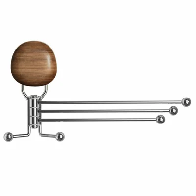 No-Drill Multi-Rod Suction Cup Pebble Rotating Towel Holder Wall Mount 270 Degree Swivel Storage Rack for Bathroom Kitchen Balconies Entryways