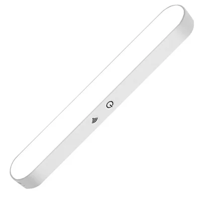 Lámpara LED Magnética de Escritorio Recargable con USB Tipo-C, Luz Regulable con 3 Temperaturas de Color, Barra Luminosa para Cuidado de la Vista - Blanco