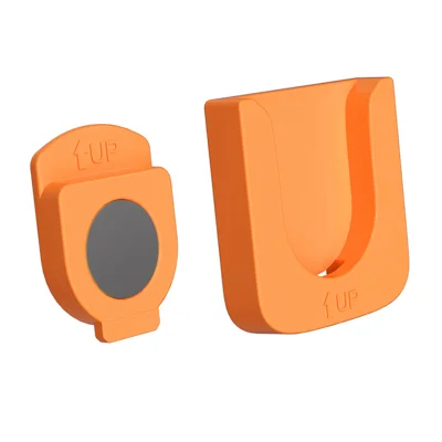 Remote Control Holder Magnetic Wall Mounted No Drill Storage Rack for TV Air Conditioner Remote Control - Orange