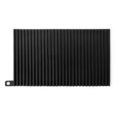 Rectangle Dish Drying Mat Countertop Pad Heat-resistant Placemat Sink Drain Mat - Black