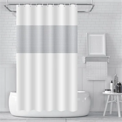 CS-058 Thickened PEVA 180x180CM Shower Curtain Shower Liner Waterproof Drape - White