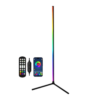 KBB-19 Wall Corner Sound Pickup RGB Atmosphere Lamp L-Shaped Base Splicing Floor Light