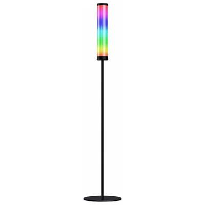 DX24024-BT Round Crystal Floor Lamp 2.4G Remote Control Bluetooth-compatible Living Room Ambient Light - EU Plug