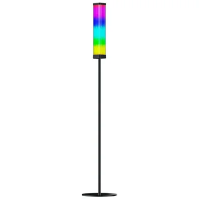DX24021-BT Square Crystal Floor Lamp 2.4G Remote Control Bluetooth-compatible Living Room Ambient Light - EU Plug