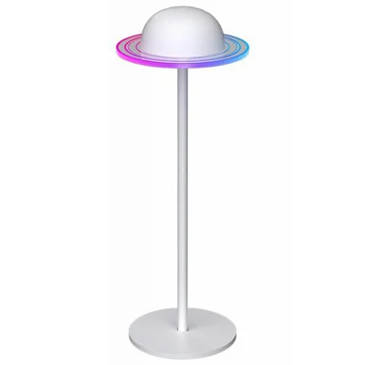 DX24025 Planet Shape Rechargeable Table Lamp Touch Dimming Atmosphere Light - White