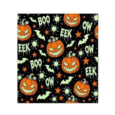 Halloween Leuchtfolierung für Kühlschrank mit Magnet, PVC, wasser- und fettbeständig, Küchendekoration – YGDS-01