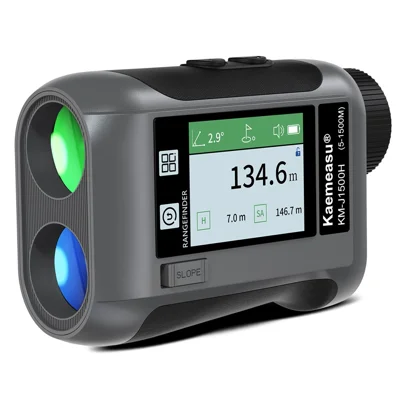 KAEMEASU KM-J1500H 5-1500 m Lydsignal Golf-afstandsmåler Laser-afstandsmåler Måleværktøj - Grå