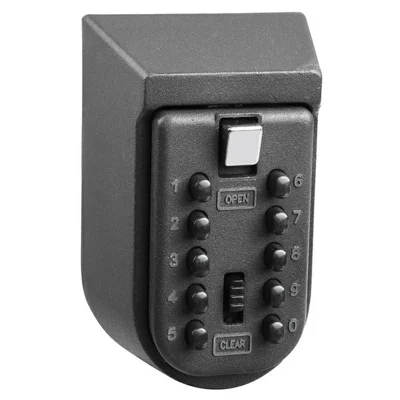 Outdoor Waterproof Wall Mounted Keys Lock Box Zinc Alloy Anti Theft Password Storage Case