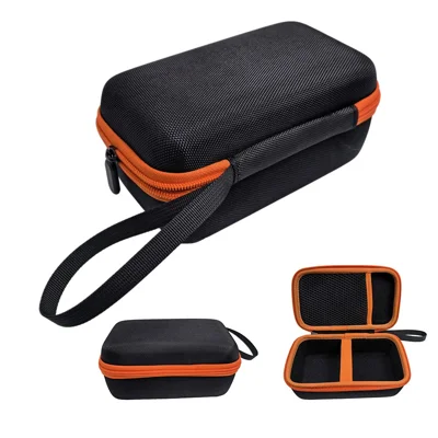 Portable EVA Tool Case for Klein MM325  /  MM420  /  MM400  /  MM300  /  ET140  /  80023P  /  Fluke 117  /  115 Multimeter Storage Bag - Black  /  Orange