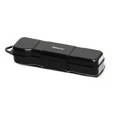 DESIONTAL Aufbewahrungstasche für DJI Osmo Pocket 3 / 4 stoßfester Hartkoffer mit Klappdeckel Organizer – Schwarz