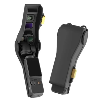 Schutzhülle für DJI Osmo Pocket 4 / 3 mit magnetischen Filterfächern, Gimbal-Schutz, rutschfester Kameraabdeckung - Schwarz
