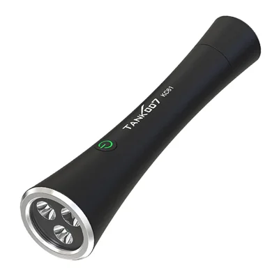 TANK007 KC61 Taktisk lommelygte 1800lm Høj lysstyrke Type C Genopladelig LED-lygte - Sort