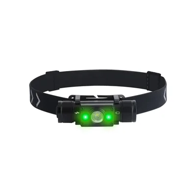 HP300 1000lm Outdoor Waterproof Flashlight USB C Fast Charging Headlamp Built In 2000mAh Lithium Battery - Green Side Light