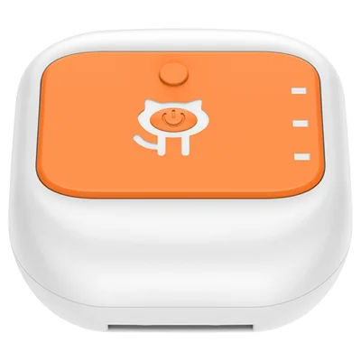 G01 Waterproof Item Tracker Tag Real-Time Tracking Outdoor Smart Luggage Locator with Alert - Orange