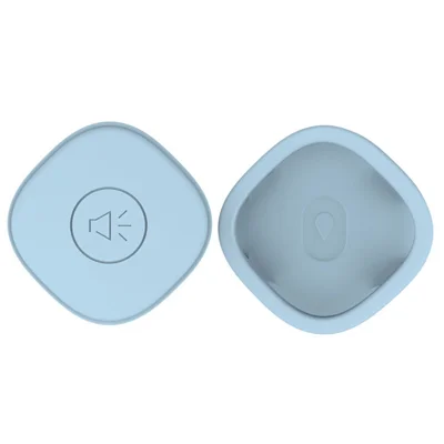 Compatible with Samsung Galaxy SmartTag Bluetooth-compatible Tracker Waterproof Silicone Case Protective Cover for Pet Collar - Baby Blue