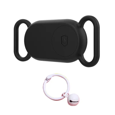 Für Samsung Galaxy SmartTag 2 Silikonhülle Finder Tracker Halter Schutzhülle - Schwarz