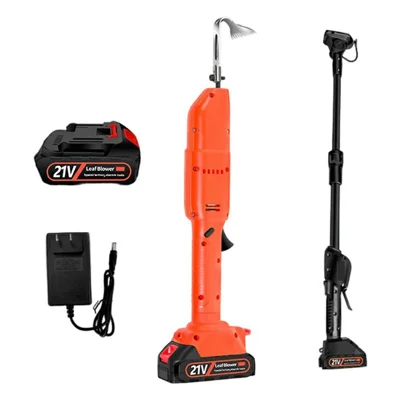 W02 235RPM Motocultivador Elétrico a Lítio com 2 Hastes de Extensão, Escarificador Sem Fio, Enxada Elétrica Portátil para Jardim Doméstico e Bonsai, com 2 Baterias