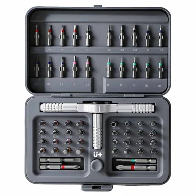 60 in 1 Ratchet Screwdriver Set CRV / S2 Alloy Steel Magnetic Bits Two-Way Ratchet Tool Kit for Repair