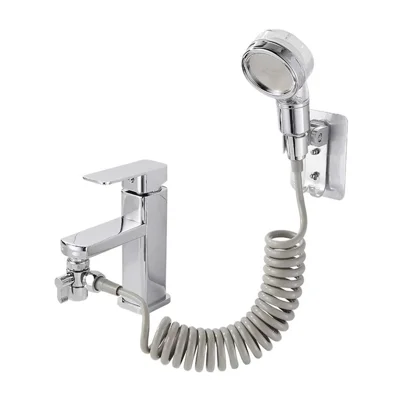 Badezimmer-Wasserhahn-Wasserfilter-Sprinkler-Duschkopf-Schlauch-Montage-Adapter-Kit