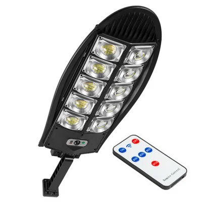 Outdoor Solar Power LED Light 3 Lighting Modes Motion Sensor Garden Yard Wall Mounted Lamp with Remote Control - Type-A