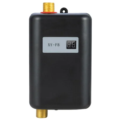 Kitchen Mini Fast Heating Electric Water Hearer Constant Temperature Instant Water Heater, 3800W EU Plug 220V - Black