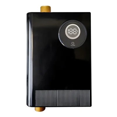 Kitchen Mini Electric Water Hearer Constant Temperature Instant Water Heater, 3800W EU Plug 220V - Black