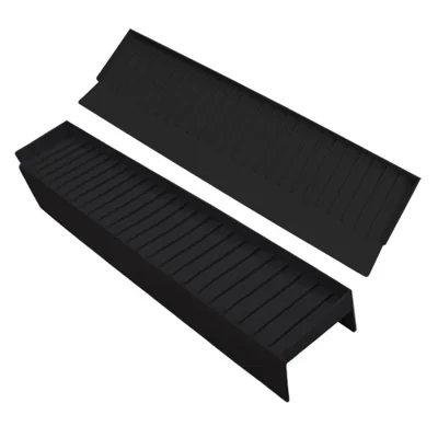 Kitchen Bathtub Sink Edge Silicone Water Baffle Cuttable Prevent Splashing Water Barrier - Black