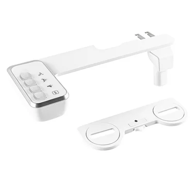 KY50066-7-8 Bidet Toilet Attachment Non-Electric Cold Water Spray Self-Cleaning Toilet Seat Attachment with Dual Nozzle for Bathroom - EU Plug