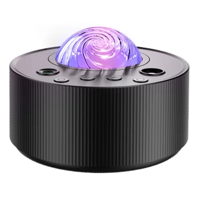 Lampe de projection K-1090 Northern Lights USB Moon Light LED RVB Laser Veilleuse avec 7 niveaux de luminosité réglables (version laser) - Noir