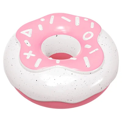 TTQ-1 Indestructible Tough Squeaky Dog Chew Toy Gift Doughnut Shape Pet Toy (BPA Free, CPC / FDA / RoHS Certified) - Pink