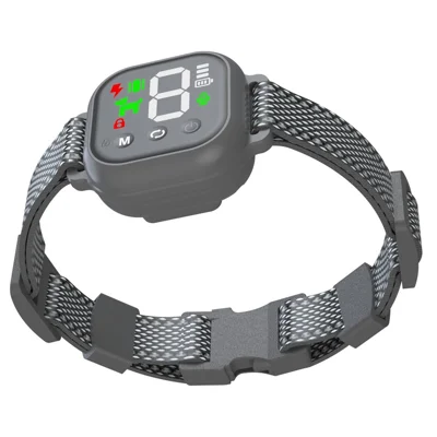 776 Pet Bark Control Collar Color Screen Dogs Shock / Vibration / Sound Auto Trainer Gift (CE FCC UN38.3 MSDS Certified) - Black
