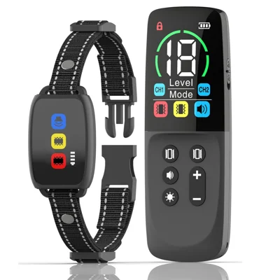 760 LCD Color Screen Dog Training Collar Gift Remote Control Vibration Puppy Anti Bark Device, No Shock