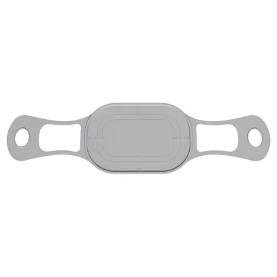 Estera de Silicona Ovalada para Hornear con Doble Asa, Resistente al Calor, Estera Antideslizante para Hornear y Amasar (con FDA, Libre de BPA) - Gris