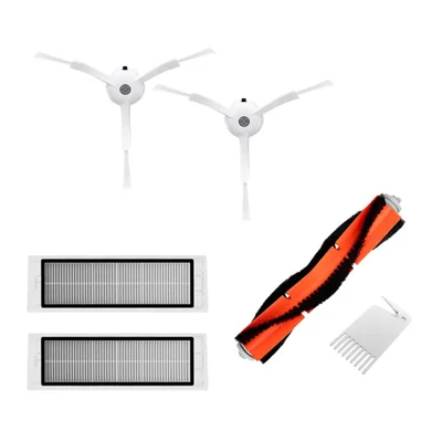 Vervangingsset met hoofdrolborstel + filters + zijborstel voor Xiaomi Mi Robot Gen1 Gen2 Gen1S SDJQR01RR SDJQR02RR SDJQR03RR stofzuigerrobot