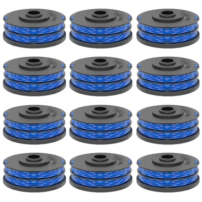 12Pcs RAC123 Lawn Mower Line Spool for Ryobi RLT6030 / RLT5127 / RLT5027 / RLT4125 / RLT4027 Grass Trimmer Replacement Part, 5132002671