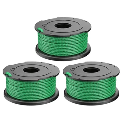 3PCS A6486 ABS Spool for Black & Decker Lawn Mower Nylon Wire Trimming Head